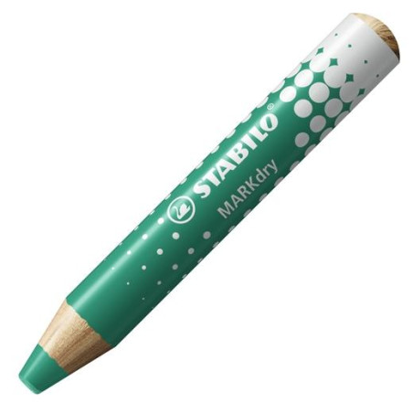 (648/43) STABILO MARCADOR EN SECO MARKDRY PARA PIZARRA BLANCA Y DE PAPEL VERDE CAJA 5 UD