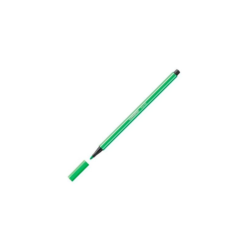 (68/16) STABILO ROTULADOR PEN 68 ESMERALDA CLARO CAJA 10 UD