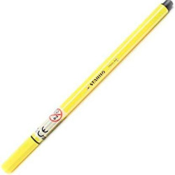 (68/24) STABILO ROTULADOR PEN 68 AMARILLO LIMÓN CAJA 10 UD