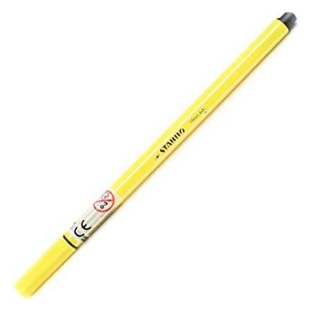 (68/24) STABILO ROTULADOR PEN 68 AMARILLO LIMÓN CAJA 10 UD