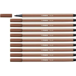 (68/38) STABILO ROTULADOR PEN 68 SANGUINA CAJA 10 UD
