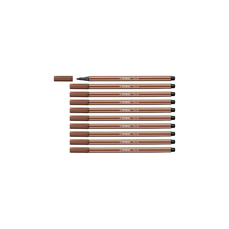 (68/38) STABILO ROTULADOR PEN 68 SANGUINA CAJA 10 UD (68/38) STABILO ROTULADOR PEN 68 SANGUINA CAJA 10 UD