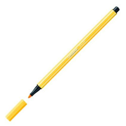 (68/44) STABILO ROTULADOR PEN 68 AMARILLO CAJA 10 UD