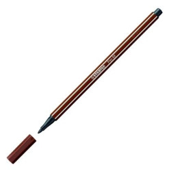 (68/45) STABILO ROTULADOR PEN 68 MARRÓN CAJA 10 UD
