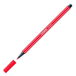 (68/48) STABILO ROTULADOR PEN 68 CARMÍN CAJA 10 UD