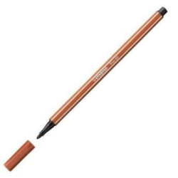 (68/75) STABILO ROTULADOR PEN 68 SIENA TOSTADO CAJA 10 UD