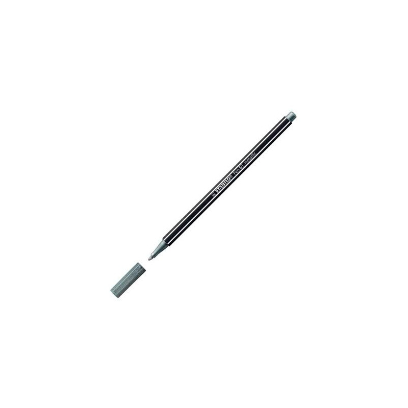 (68/805) STABILO ROTULADOR PEN 68 METALLIC PLATA CAJA 10 UD (68/805) STABILO ROTULADOR PEN 68 METALLIC PLATA CAJA 10 UD