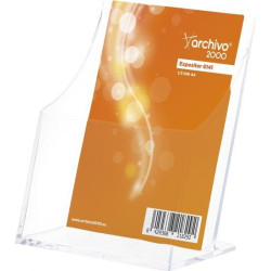 (6141 CS TP) ARCHIVO 2000 PORTAFOLLETOS SOBREMESA ARCHIVO 2000 "PREMIUM" ESPESOR 3 MM 1/3 DIN A4 VERTICAL 85X115X145 MM