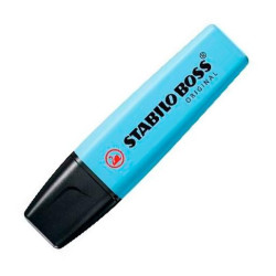 (70/112) STABILO MARCADOR FLUORESCENTE BOSS ORIGINAL AZUL VENTOSO