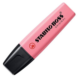 (70/150) STABILO MARCADOR FLUORESCENTE BOSS ORIGINAL ROSA CEREZO EN FLOR