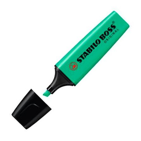 (70/51) STABILO MARCADOR FLUORESCENTE BOSS ORIGINAL AZUL TURQUÍ