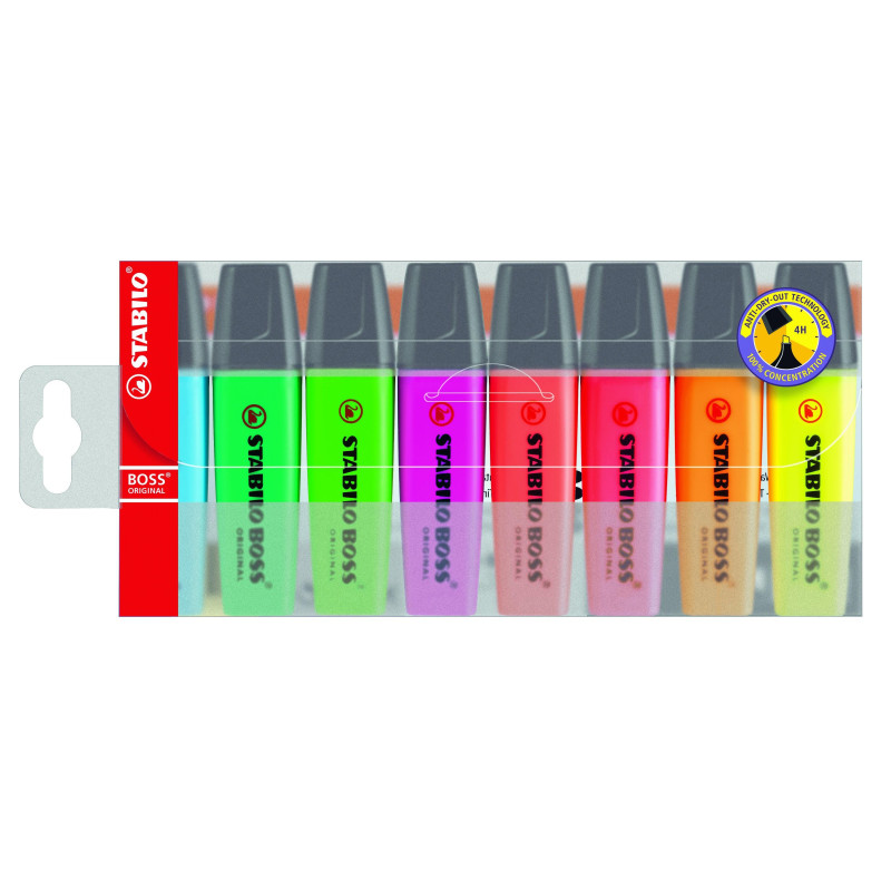 (70/8) STABILO MARCADOR FLUORESCENTE BOSS ORIGINAL C/SURTIDOS BLÍSTER 8 UD (70/8) STABILO MARCADOR FLUORESCENTE BOSS ORIGINAL C/SURTIDOS BLÍSTER 8 UD