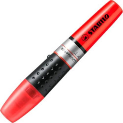 (71/40) STABILO MARCADOR FLUORESCENTE LUMINATOR ROJO CAJA 5 UD