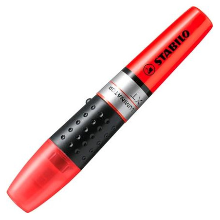 (71/40) STABILO MARCADOR FLUORESCENTE LUMINATOR ROJO CAJA 5 UD