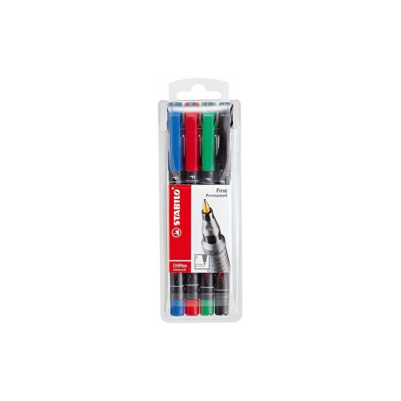 (842/4) STABILO MARCADOR PERMANENTE OHPEN UNIVERSAL PUNTA FINA 0 (842/4) STABILO MARCADOR PERMANENTE OHPEN UNIVERSAL PUNTA FINA 0