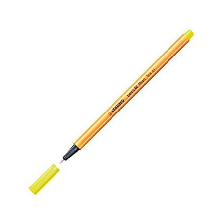 (88/024) STABILO ROTULADOR POINT 88 AMARILLO NEÓN CAJA 10 UD