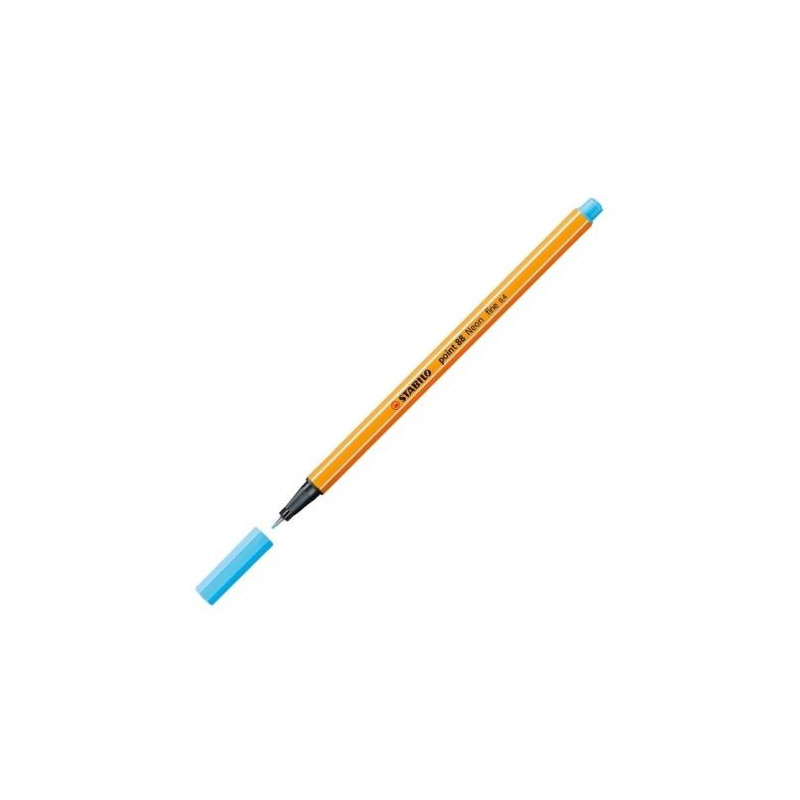 (88/031) STABILO ROTULADOR POINT 88 AZUL NEÓN CAJA 10 UD (88/031) STABILO ROTULADOR POINT 88 AZUL NEÓN CAJA 10 UD