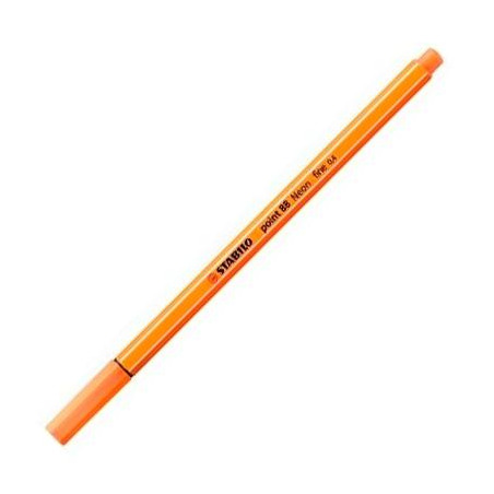(88/054) STABILO ROTULADOR POINT 88 NARANJA NEÓN CAJA 10 UD