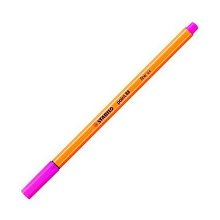 (88/056) STABILO ROTULADOR POINT 88 ROSA NEÓN CAJA 10 UD