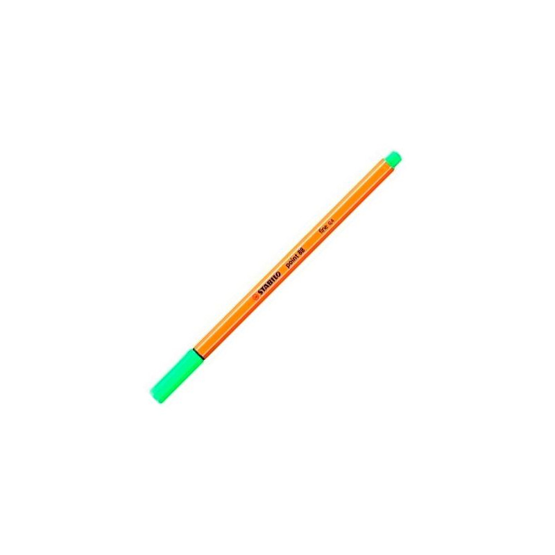 (88/13) STABILO ROTULADOR POINT 88 VERDE HIELO CAJA 10 UD (88/13) STABILO ROTULADOR POINT 88 VERDE HIELO CAJA 10 UD