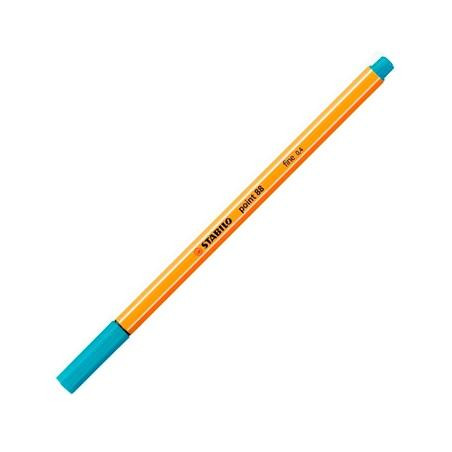 (88/31) STABILO ROTULADOR POINT 88 AZUL CLARO CAJA 10 UD