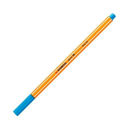 (88/32) STABILO ROTULADOR POINT 88 AZUL CIELO CAJA 10 UD