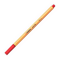 (88/40) STABILO ROTULADOR POINT 88 ROJO CAJA 10 UD