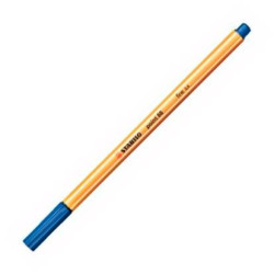 (88/41) STABILO ROTULADOR POINT 88 AZUL CAJA 10 UD