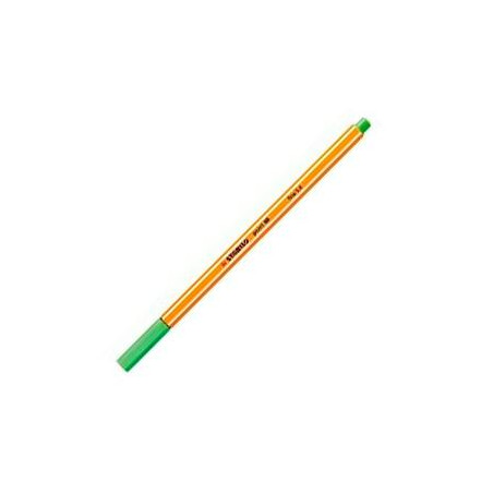 (88/43) STABILO ROTULADOR POINT 88 VERDE HOJA CAJA 10 UD
