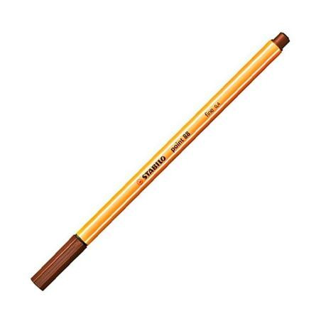 (88/45) STABILO ROTULADOR POINT 88 MARRÓN CAJA 10 UD