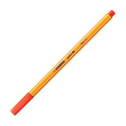 (88/48) STABILO ROTULADOR POINT 88 CARMÍN CAJA 10 UD