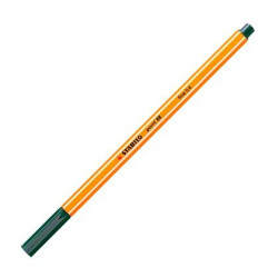 (88/53) STABILO ROTULADOR POINT 88 VERDE PINO CAJA 10 UD