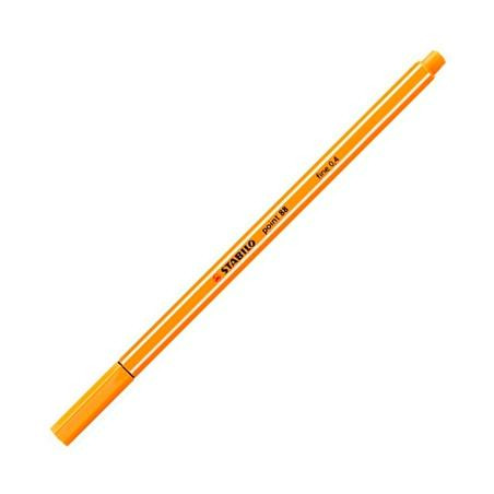 (88/54) STABILO ROTULADOR POINT 88 NARANJA CAJA 10 UD