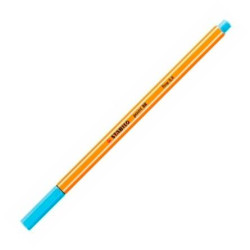 (88/57) STABILO ROTULADOR POINT 88 AZUL CELESTE CAJA 10 UD