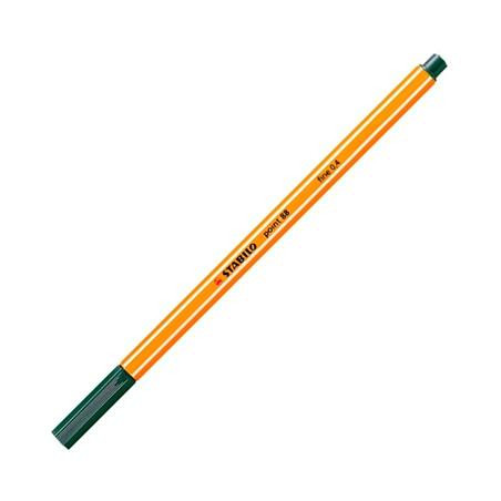 (88/63) STABILO ROTULADOR POINT 88 VERDE OLIVA CAJA 10 UD