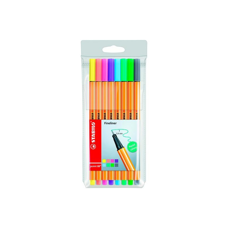 (88/8-01) STABILO ROTULADORES POINT 88 C/SURTIDOS PASTEL ESTUCHE 8 UD (88/8-01) STABILO ROTULADORES POINT 88 C/SURTIDOS PASTEL ESTUCHE 8 UD