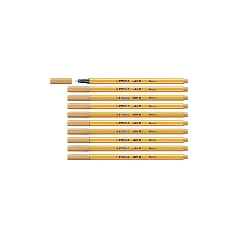 (88/88) STABILO ROTULADOR POINT 88 OCRE CLARO CAJA 10 UD (88/88) STABILO ROTULADOR POINT 88 OCRE CLARO CAJA 10 UD
