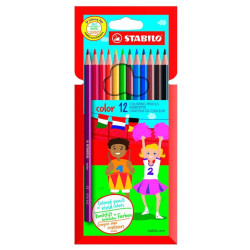 (1912/77-11) STABILO LÁPICES DE COLORES "COLOR" C/SURTIDOS ESTUCHE 12 UD