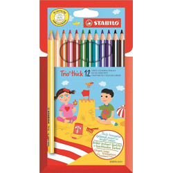 (203/12-01) STABILO LÁPICES DE COLORES TRIO THICK C/SURTIDOS ESTUCHE 12 UD