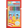 (203/12-01) STABILO LÁPICES DE COLORES TRIO THICK C/SURTIDOS ESTUCHE 12 UD