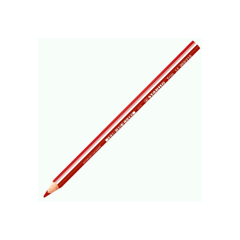 (203/315) STABILO LÁPIZ DE COLOR TRIO GRUESO ROJO CEREZA CAJA 12 UD (203/315) STABILO LÁPIZ DE COLOR TRIO GRUESO ROJO CEREZA CAJA 12 UD