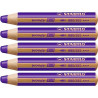 (880/385) STABILO LÁPICES DE COLORES WOODY 3 EN 1 VIOLETA ESTUCHE 5 UD