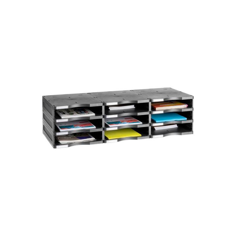 (6633 NE) ARCHIVO 2000 MÓDULO ARCHIVODOC 9 HUECOS ESTANDAR PARA FORMATO DIN A4 360X900X405 MM NEGRO (6633 NE) ARCHIVO 2000 MÓDULO ARCHIVODOC 9 HUECOS ESTANDAR PARA FORMATO DIN A4 360X900X405 MM NEGRO