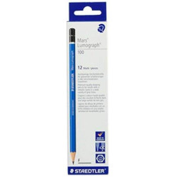 (100-F) STAEDTLER LÁPIZ DE GRAFITO LUMOGRAPH 100-F CAJA 12 UD