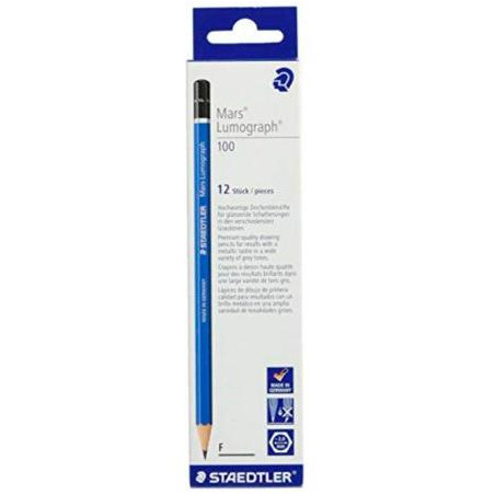 (100-F) STAEDTLER LÁPIZ DE GRAFITO LUMOGRAPH 100-F CAJA 12 UD
