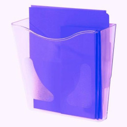 (66504 CS TP) ARCHIVO 2000 PORTAFOLLETOS MURAL CON AGUJEROS PRE PERFORADOS DIN A4 VERTICAL CRISTAL TRANSPARENTE