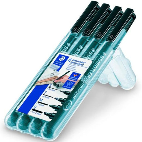 (31-9WP4GS) STAEDTLER ROTULADOR PERMANENTE LUMOCOLOR 31 PUNTAS S