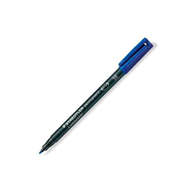 (317-3) STAEDTLER ROTULADOR PERMANENTE LUMOCOLOR 317-3 M AZUL (317-3) STAEDTLER ROTULADOR PERMANENTE LUMOCOLOR 317-3 M AZUL