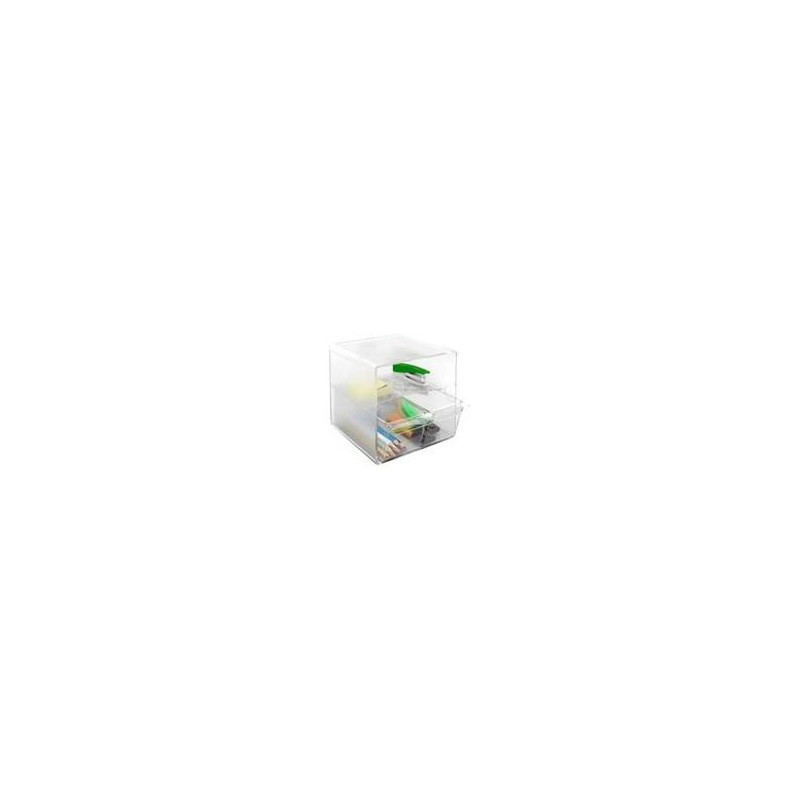 (6706 CS TP) ARCHIVO 2000 ORGANIZADOR ARCHICUBO 2 CAJÓN + 1 COMPARTIMENTO 190X150X150 MM CRISTAL TRANSPARENTE (6706 CS TP) ARCHIVO 2000 ORGANIZADOR ARCHICUBO 2 CAJÓN + 1 COMPARTIMENTO 190X150X150 MM CRISTAL TRANSPARENTE