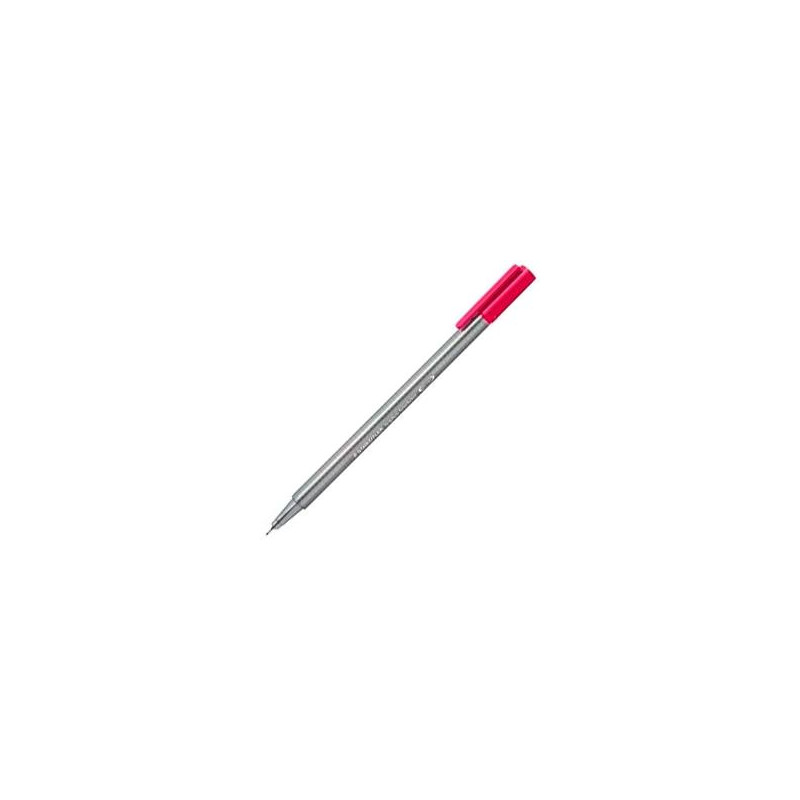 (334-23) STAEDTLER ROTULADOR TRIPLUS FINELINER 334 PUNTA SUPERFINA ROJO BURDEOS